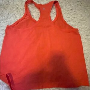 Lululemon swiftly tank size 10 race length BRIGHTER orange